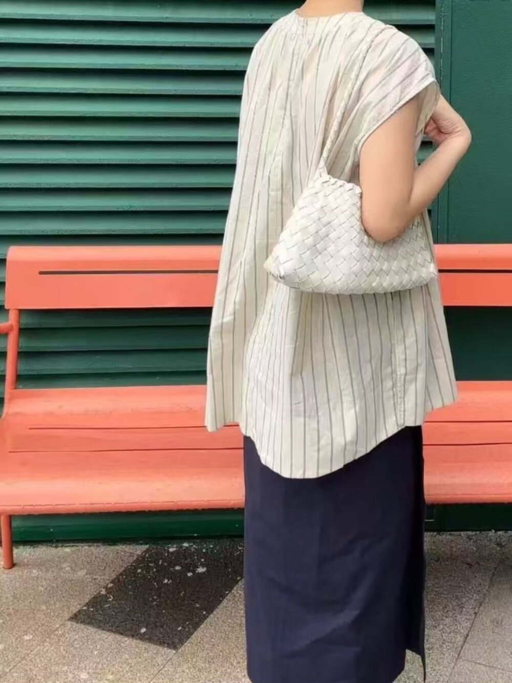 Dragon Diffusion Woven Leather Hobo Shoulder Bag Cream White